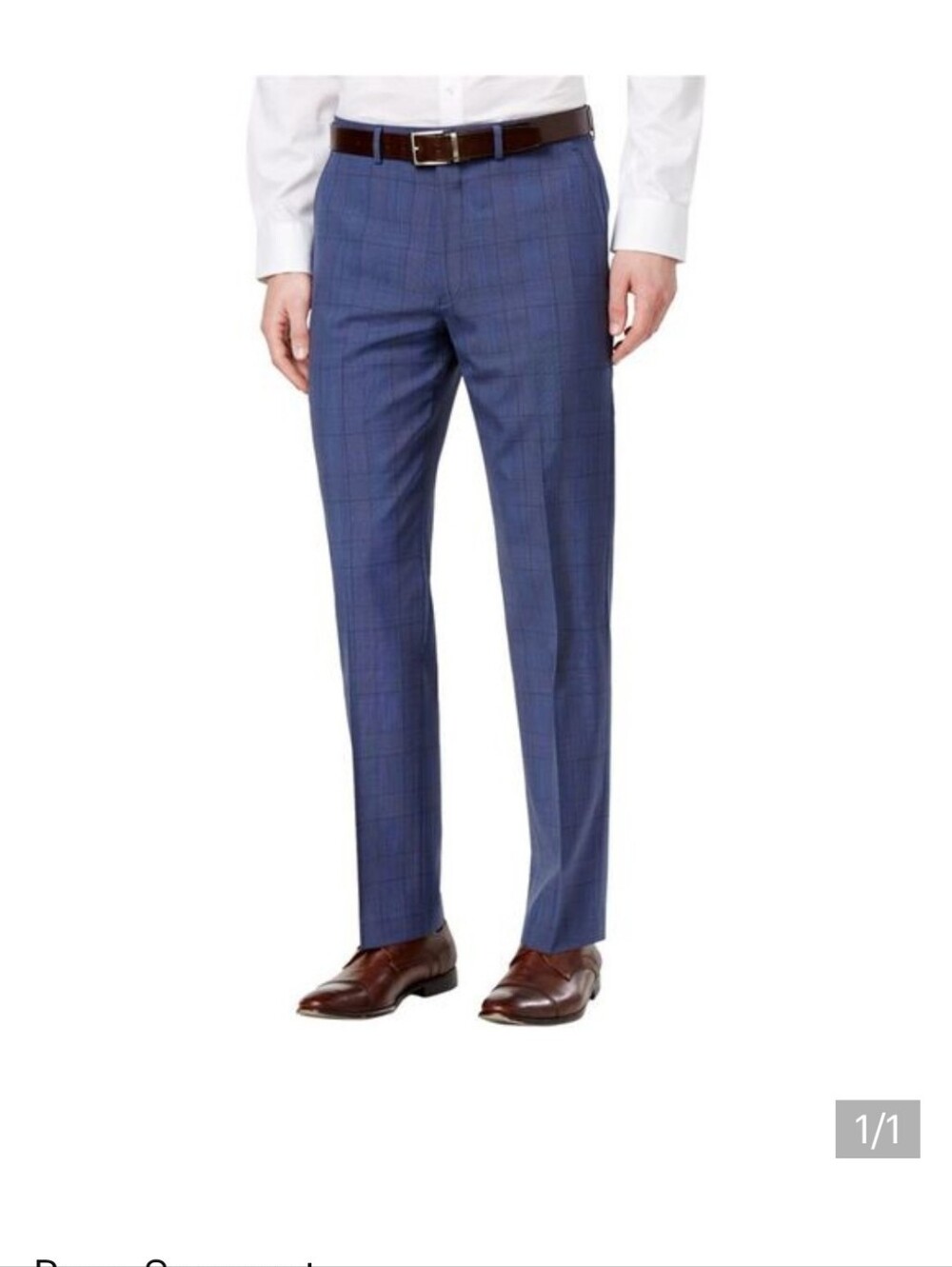 Ryan Seacrest Distinction Navy Blue Wool Pants 32x32